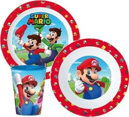 Astiasetti Super Mario, 3 osaa hinta ja tiedot | Vauvan ja lasten astiat | hobbyhall.fi