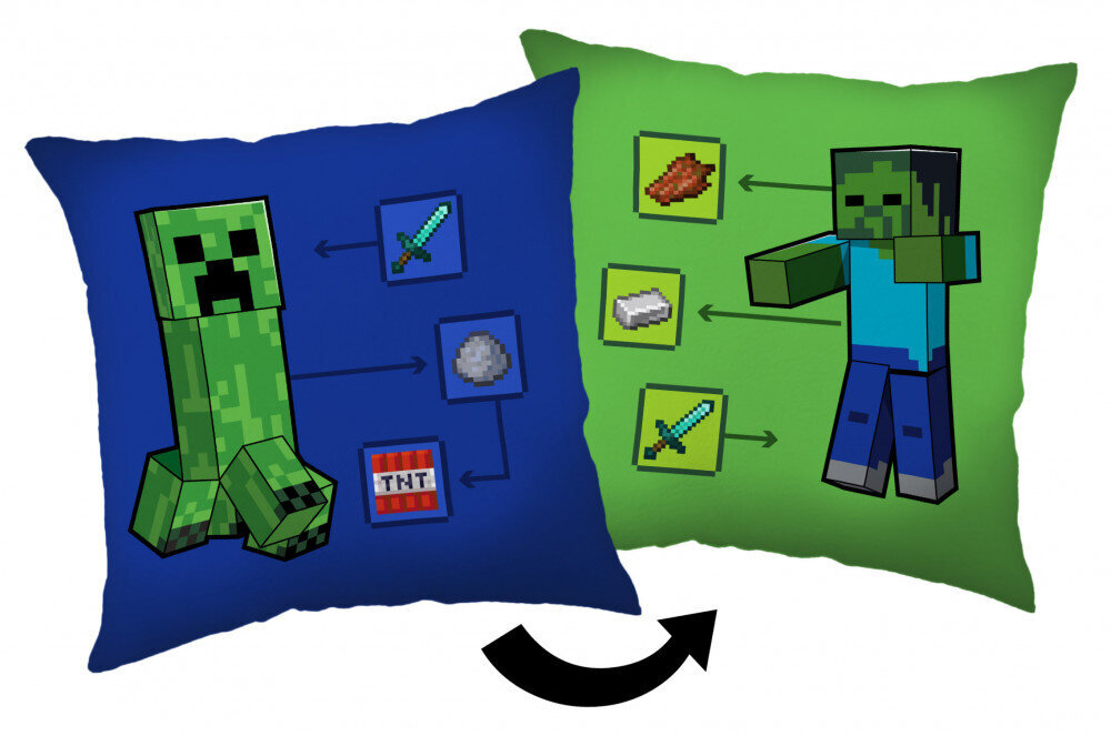 Koristetyyny Minecraft How to Creeper 40*40 hinta ja tiedot | Koristetyynyt ja tyynynpäälliset | hobbyhall.fi