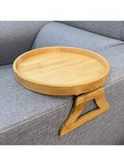 Pyöreä puinen tarjotin sohvalle, Electronics LV-204, 1 kpl hinta ja tiedot | Keittiövälineet | hobbyhall.fi