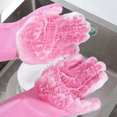 Kotipuhdistuskäsineet Electronics LV-214, vaaleanpunaiset hinta ja tiedot | Siivoustarvikkeet | hobbyhall.fi
