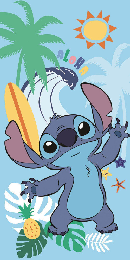 Pyyhe Disney Lilo and Stitch Summer 70x140 cm hinta ja tiedot | Pyyhkeet | hobbyhall.fi