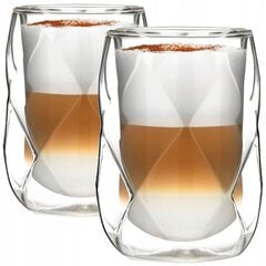 Vialli Design kaksinkertaiset lasiset juomalasit, 250 ml, 2 kpl hinta ja tiedot | Lasit, mukit ja kannut | hobbyhall.fi