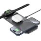 HOCO 3in1 CQ5 15W, musta, tukee Apple Watch -älykelloa hinta ja tiedot | Puhelimen laturit | hobbyhall.fi