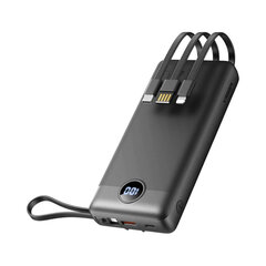 VEGER C20 20 000 mAh Micro + Type C + Lightning 8-pin kanssa, Musta hinta ja tiedot | Varavirtalähteet | hobbyhall.fi