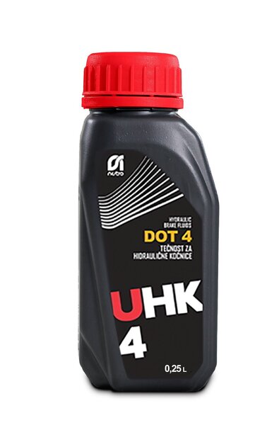 HYDRAULIC BRAKE FLUID DOT-4, 0.25 L