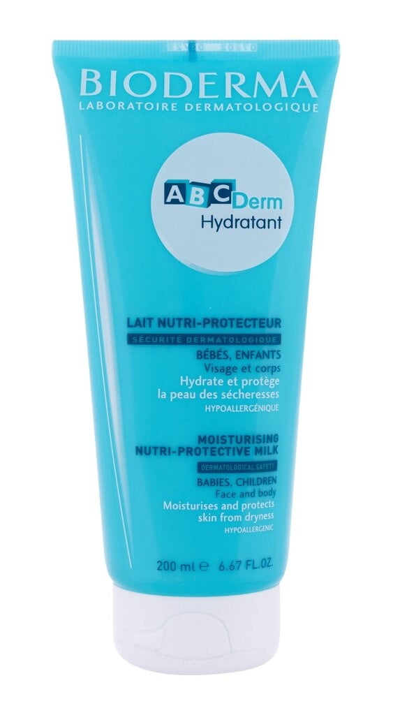 Kosteuttava voide vauvojen ja lasten iholle Bioderma ABCDerm Hydratant 200 ml hinta ja tiedot | Lasten ja äitiysajan kosmetiikka | hobbyhall.fi