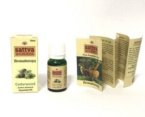 Eteerinen setriöljy Sattva Ayurveda Cedarwwod, 10 ml hinta ja tiedot | Sattva Ayurveda Hajuvedet ja kosmetiikka | hobbyhall.fi