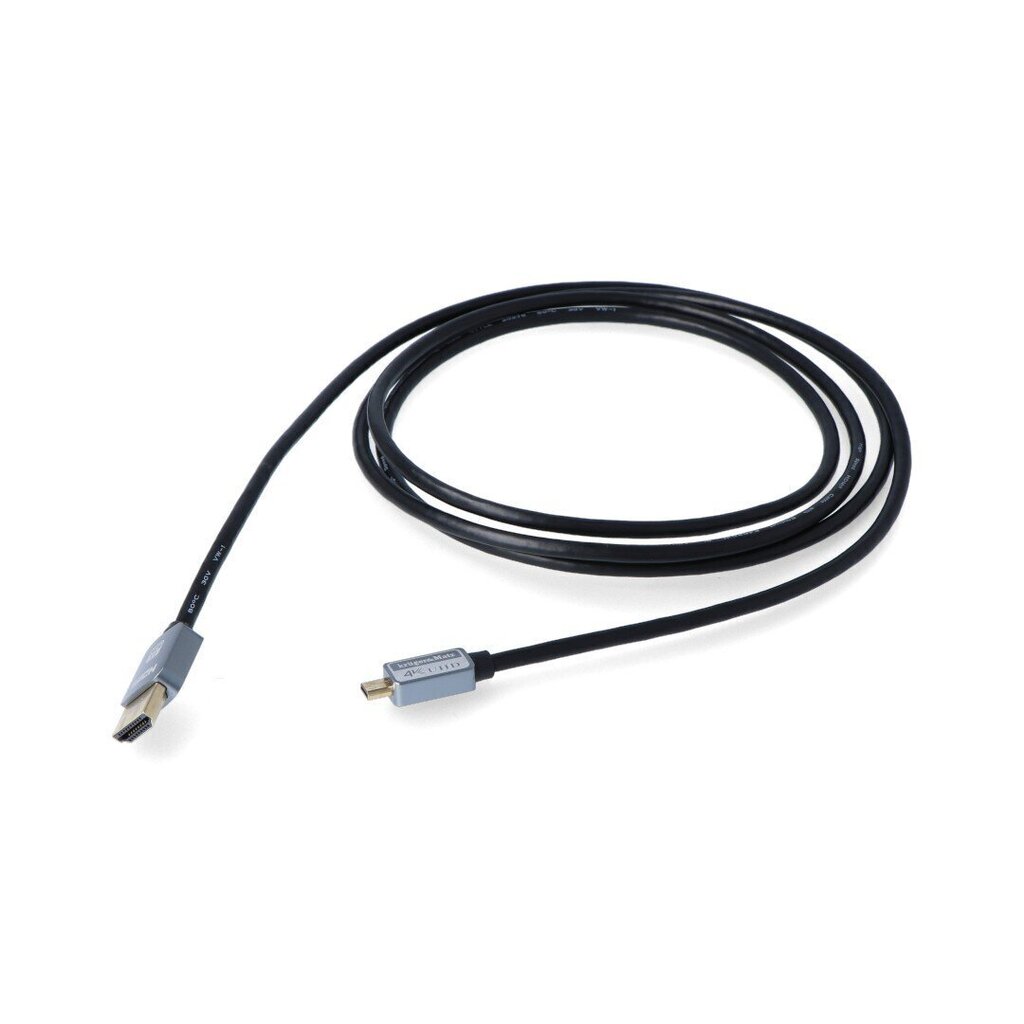 Kruger&Matz, mikro HDMI-HDMI, 1,8 m hinta ja tiedot | Kaapelit ja adapterit | hobbyhall.fi