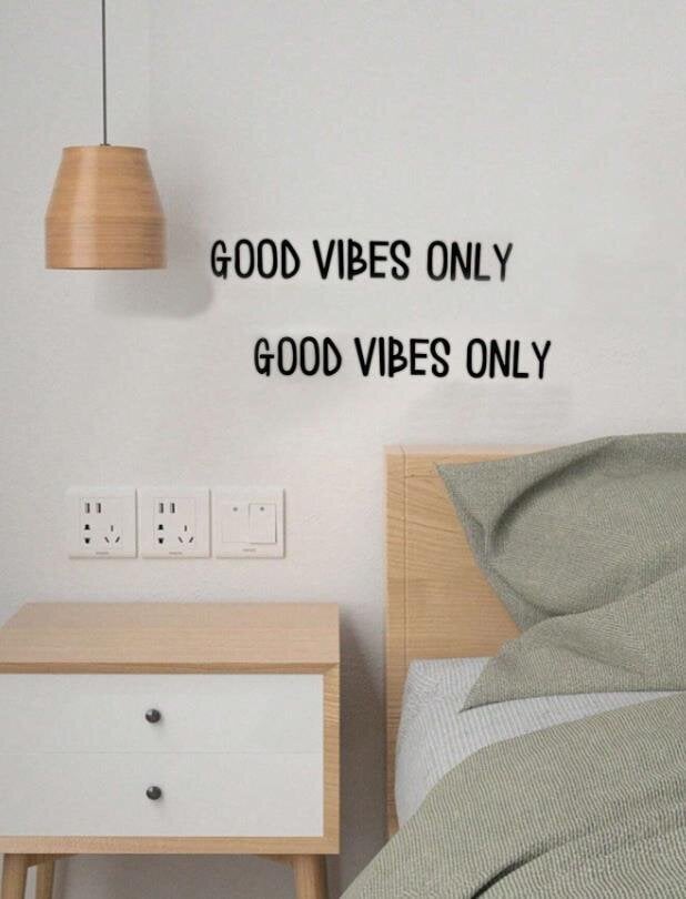 Seinätarra Good Vibes Only hinta ja tiedot | Sisustustarrat | hobbyhall.fi