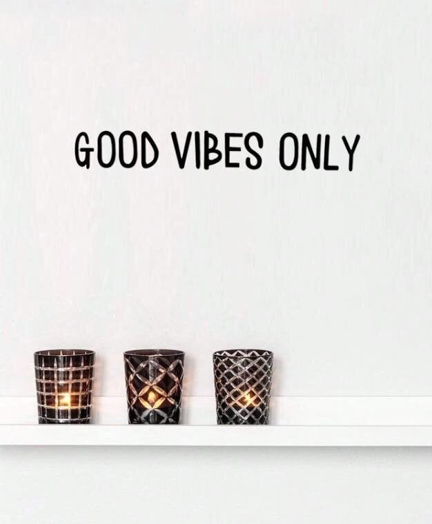 Seinätarra Good Vibes Only hinta ja tiedot | Sisustustarrat | hobbyhall.fi