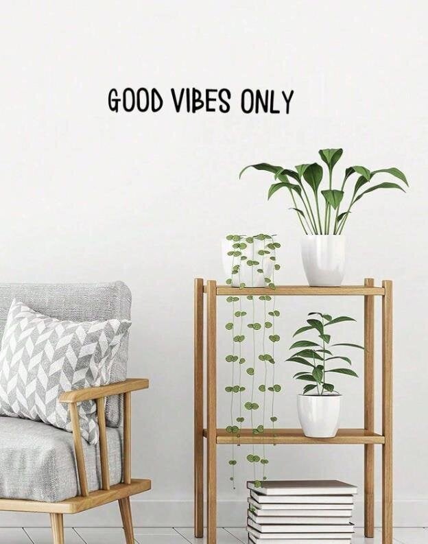 Seinätarra Good Vibes Only hinta ja tiedot | Sisustustarrat | hobbyhall.fi