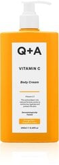 Q+A Vitamin C Body Cream vartalovoide C-vitamiinilla, 250 ml hinta ja tiedot | Q+A Hajuvedet ja kosmetiikka | hobbyhall.fi