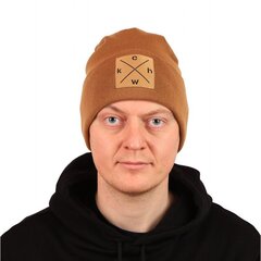 Hattu Beanie CHWK Brown, ruskea hinta ja tiedot | Miesten hatut, huivit ja käsineet | hobbyhall.fi