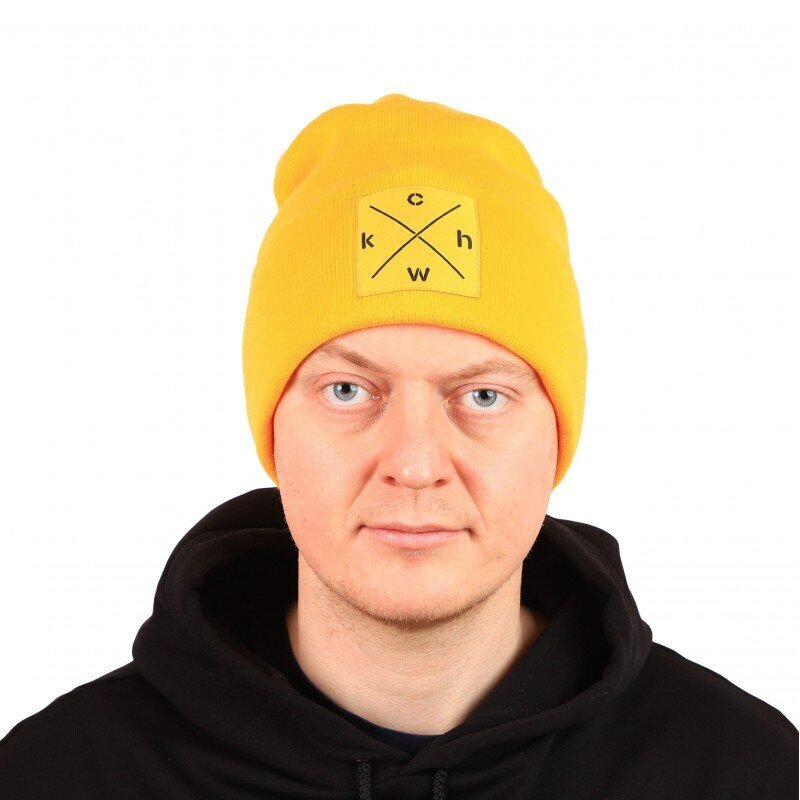 Hattu Beanie CHWK Yellow, keltainen hinta ja tiedot | Miesten hatut, huivit ja käsineet | hobbyhall.fi