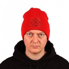 Hattu Beanie CHWK Red, Punainen hinta ja tiedot | Miesten hatut, huivit ja käsineet | hobbyhall.fi