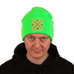 Hattu Beanie CHWK Neon Green, vihreä hinta ja tiedot | Miesten hatut, huivit ja käsineet | hobbyhall.fi