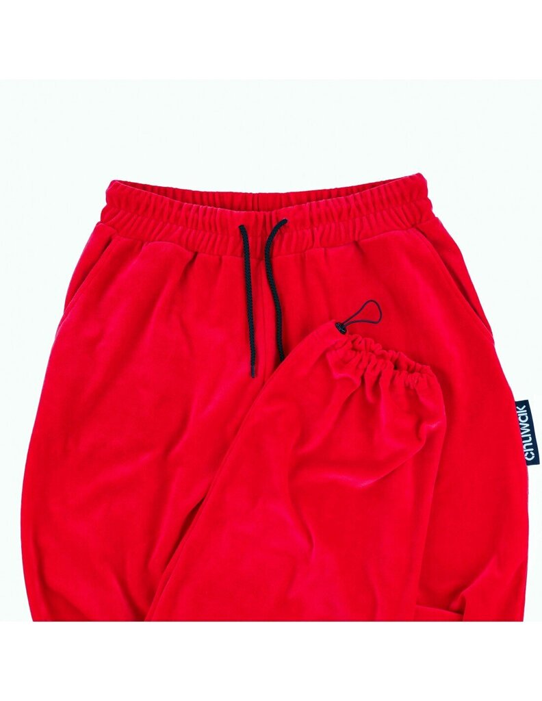 Housut unisex Velour Pants Red, punainen hinta ja tiedot | Miesten housut | hobbyhall.fi