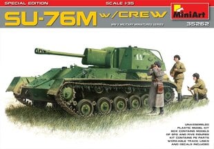 Liimattava malli MiniArt 35262 SU-76M w/Crew Special Edition 1/35 hinta ja tiedot | Koottavat pienoismallit | hobbyhall.fi