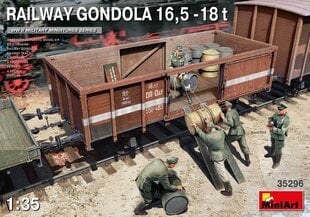 Liimattava malli MiniArt 35296 Railway Gondola 16,5-18 t 1/35 hinta ja tiedot | Koottavat pienoismallit | hobbyhall.fi