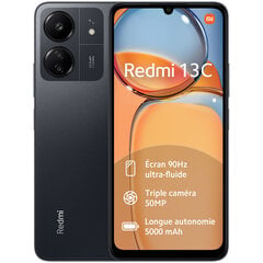 Xiaomi Redmi 13C 4/128GB Midnight Black hinta ja tiedot | Xiaomi Matkapuhelimet ja tarvikkeet | hobbyhall.fi