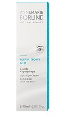 Kosteuttava silmänympärysvoide Annemarie Borlind Pura Soft Q10 Light, 15 ml hinta ja tiedot | Silmänympärysvoiteet ja seerumit | hobbyhall.fi