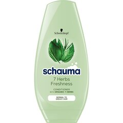Yrttihoitoaine Schauma 7 Herbs Freshness Conditioner, 250ml hinta ja tiedot | Hoitoaineet | hobbyhall.fi