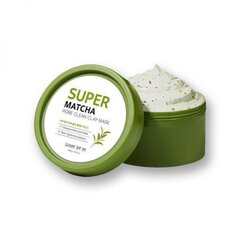 Huokosia puhdistava savinaamio Some By Mi Super Matcha Pore Clean Clay Mask, 100 g hinta ja tiedot | Kasvonaamiot ja silmänalusaamiot | hobbyhall.fi