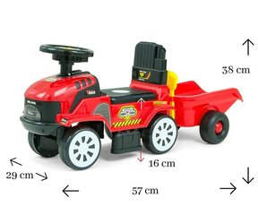 Traktori ja perävaunu, punainen hinta ja tiedot | Poikien lelut | hobbyhall.fi