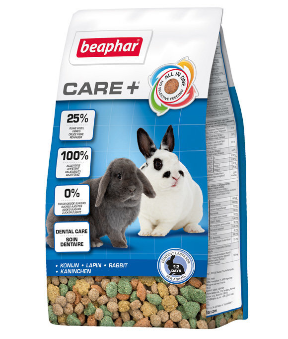 Beaphar Care+ kaneille Rabbit, 1,5 kg hinta ja tiedot | Pieneläinten ruoat | hobbyhall.fi