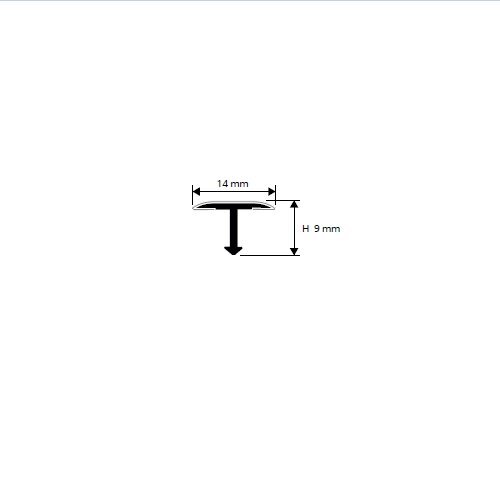 Profilis, žalvaris chromuotas, h 14 mm, L 2,7 m hinta ja tiedot | Saumalistat | hobbyhall.fi