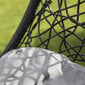 Droplet-I-riipputuoli, 125 x 125 x 200 cm, tummanharmaa hinta ja tiedot | Puutarhatuolit | hobbyhall.fi