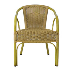 Bambus-tuoli, 56 x 63 x 76 cm, beige hinta ja tiedot | Puutarhatuolit | hobbyhall.fi