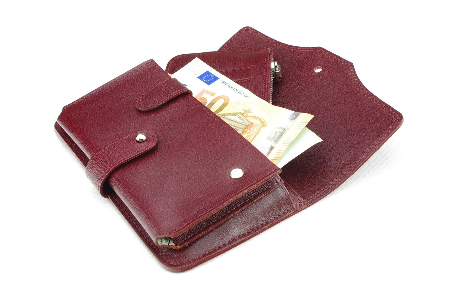 Miesten lompakko aidosta nahasta, Eric Lasko vEL221-3-6_NIC hinta ja tiedot | Miesten lompakot | hobbyhall.fi