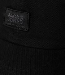 Jack & Jones miesten lippalakki 12228956*01, musta 5715362945856 hinta ja tiedot | Miesten hatut, huivit ja käsineet | hobbyhall.fi