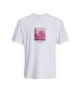 Jack & Jones miesten T-paita 12253613*03, valkoinen 5715513554982 hinta ja tiedot | Miesten T-paidat | hobbyhall.fi