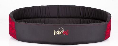 Pesä Hobbydog ruudullinen R9, musta/punainen, 87x74 cm hinta ja tiedot | Pedit ja pesät | hobbyhall.fi