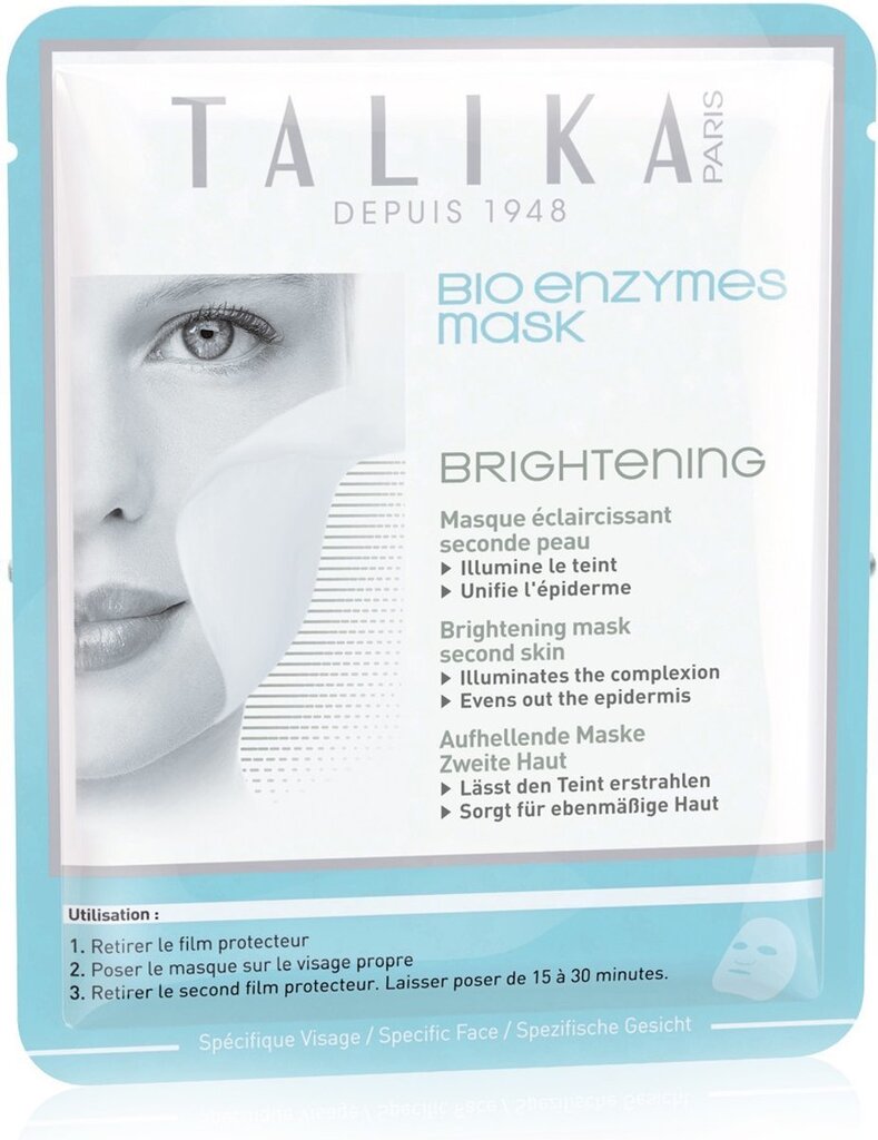 Puhdistava kasvonaamio Talika Bio Enzymes Brightening, 20 g hinta ja tiedot | Kasvonaamiot ja silmänalusaamiot | hobbyhall.fi