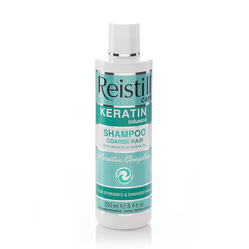 Tasoittava shampoo karkeille hiuksille keratiinilla Reistill Keratin Infusion, 250 ml hinta ja tiedot | Shampoot | hobbyhall.fi