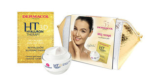 Dermacol Hyaluron Therapy 3D -sarja: naamio, 15 ml + päivävoide, 50 ml + kosmetiikkapussi hinta ja tiedot | Kasvovoiteet | hobbyhall.fi