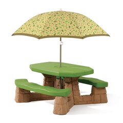 Piknikpöytä aurinkovarjolla hinta ja tiedot | Puutarhapöydät | hobbyhall.fi