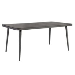 Andros-pöytä, 180 x 90 x 75 cm, harmaa hinta ja tiedot | Puutarhapöydät | hobbyhall.fi