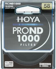 Hoya suodatin neutraali tiheys ND1000 Pro 58mm hinta ja tiedot | Kameran suotimet | hobbyhall.fi