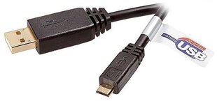 Vivanco-kaapeli USB - microUSB 1,8m (45217) hinta ja tiedot | Kaapelit ja adapterit | hobbyhall.fi