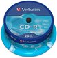 Verbatim CD-R Extra Protection 700MB 52x 25kpl kara hinta ja tiedot | Kannettavien tietokoneiden lisätarvikkeet | hobbyhall.fi