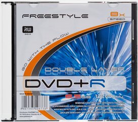 Omega Freestyle DVD+R DL Double Layer 8,5GB 8x ohut hinta ja tiedot | Vinyylilevyt, CD-levyt, DVD-levyt | hobbyhall.fi