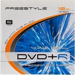 Omega Freestyle DVD+R 4.7GB 16x kotelo hinta ja tiedot | Vinyylilevyt, CD-levyt, DVD-levyt | hobbyhall.fi