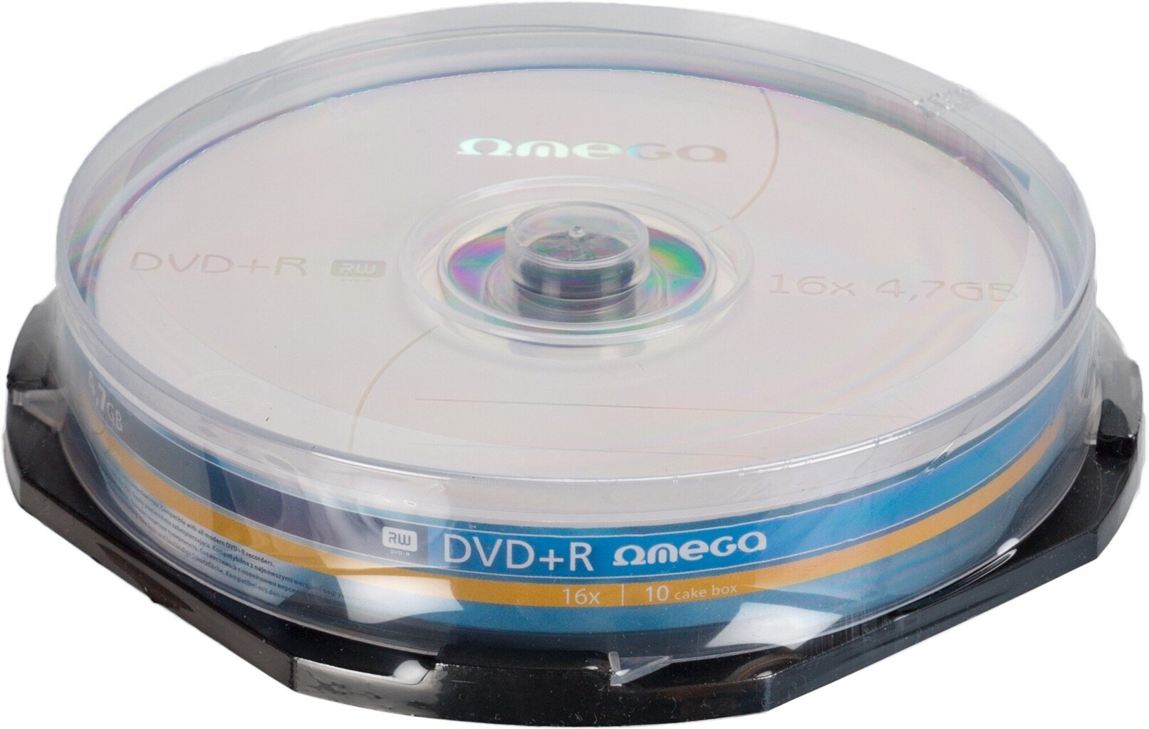 Omega DVD+R 4.7GB 16x 10 kpl tornissa hinta ja tiedot | Vinyylilevyt, CD-levyt, DVD-levyt | hobbyhall.fi