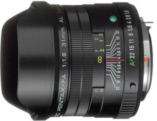 smc Pentax FA 31mm f/1.8 AL Limited, musta hinta ja tiedot | Pentax Puhelimet, älylaitteet ja kamerat | hobbyhall.fi