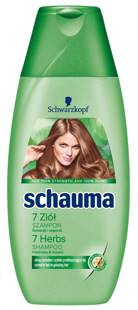 Ravitseva shampoo Schauma Schauma 7 Herbs 400 ml hinta ja tiedot | Shampoot | hobbyhall.fi