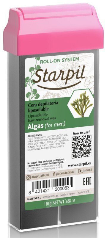 Merilevädepilaatiopatruuna miehille Starpil Roll-On Cera Algas 110 g hinta ja tiedot | Karvanpoistoaineet | hobbyhall.fi